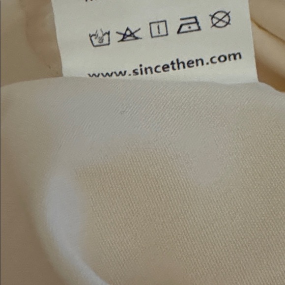 SINCETHEN Timeless Sleeveless Cream Ruffled Tiered Maxi Midi Dress S XS Bridal - Picture 16 of 16